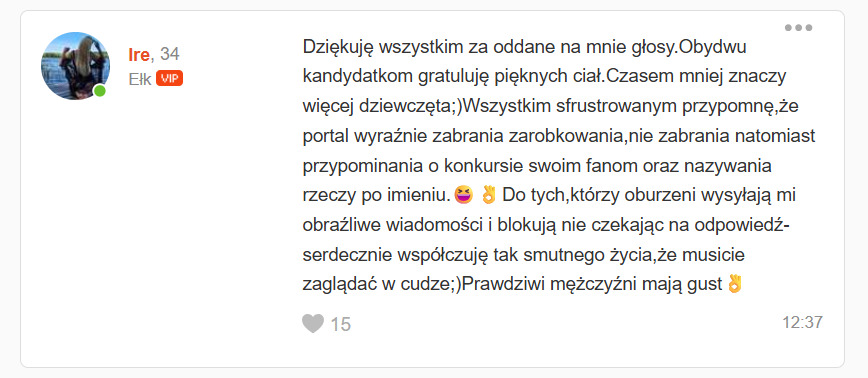 Hipokryzja ?  Przerost formy nad treścią ? 